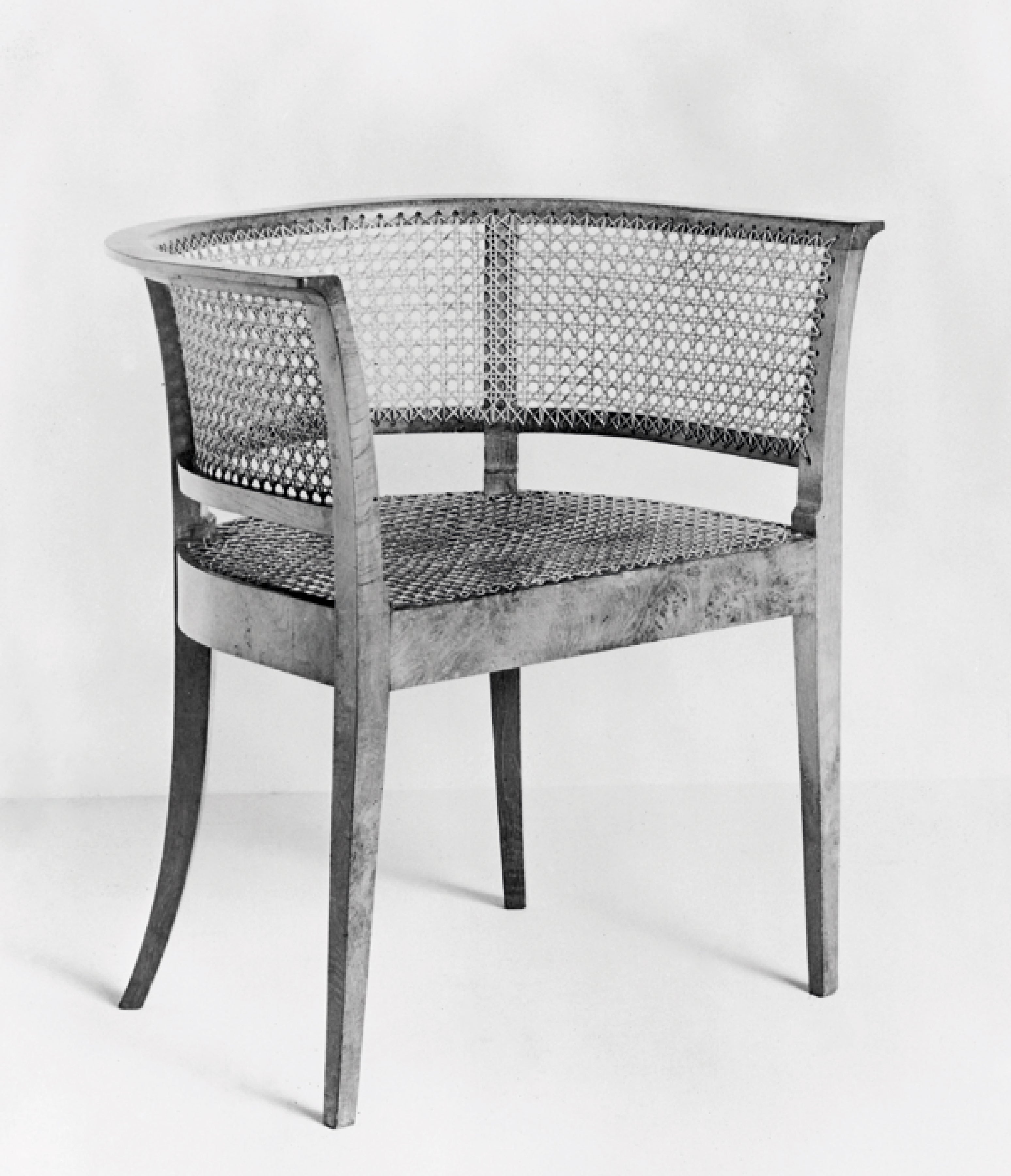 Sort/hvid billede af faaborgstolen fra 1914